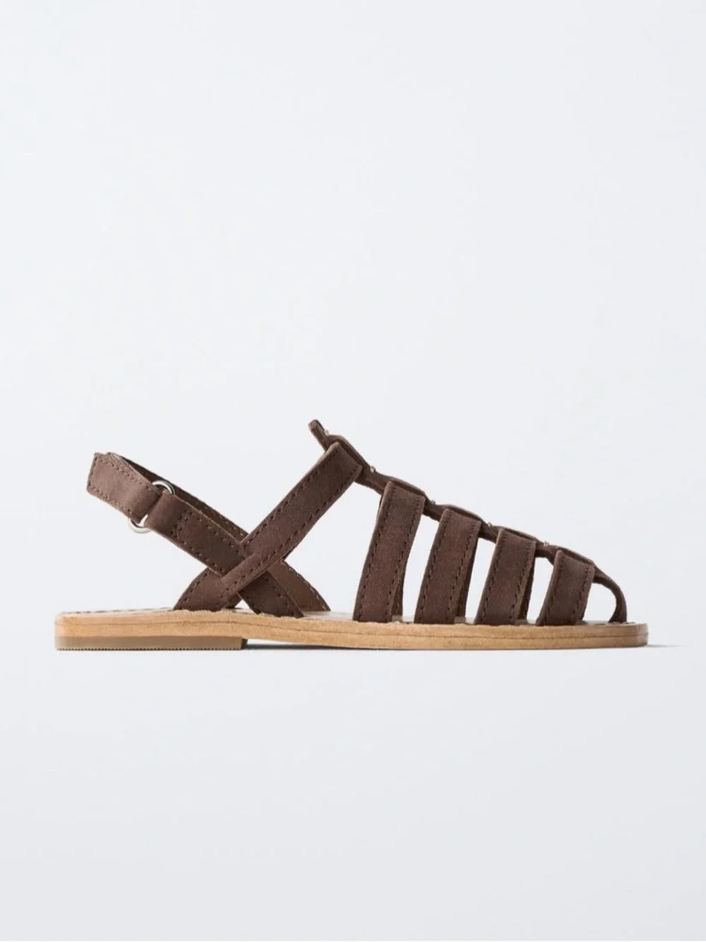 Zara Kids Unisex Leather Fishnan Sandals